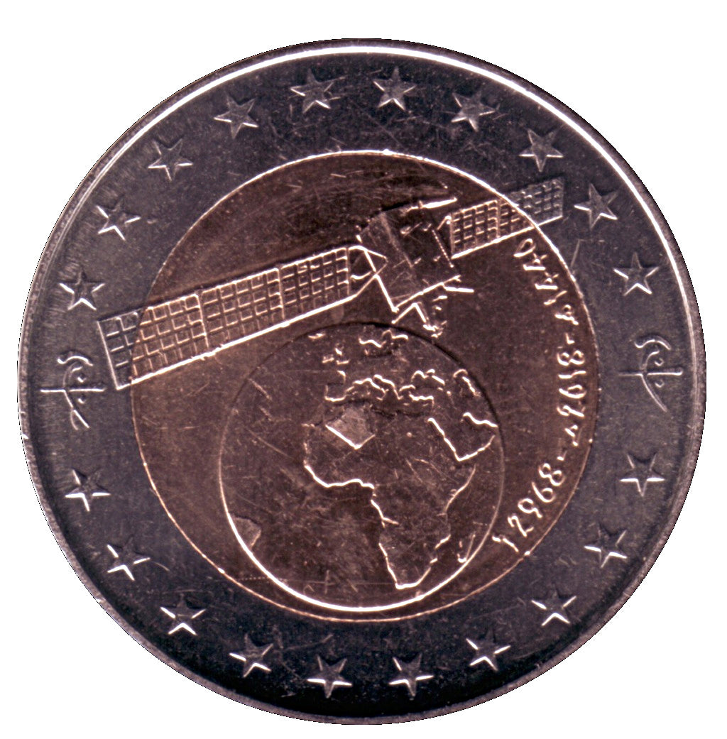 Algeria KM#141 100 Dinars Coin 2018-2019 UNC—Bimetallic—Alcomsat-1