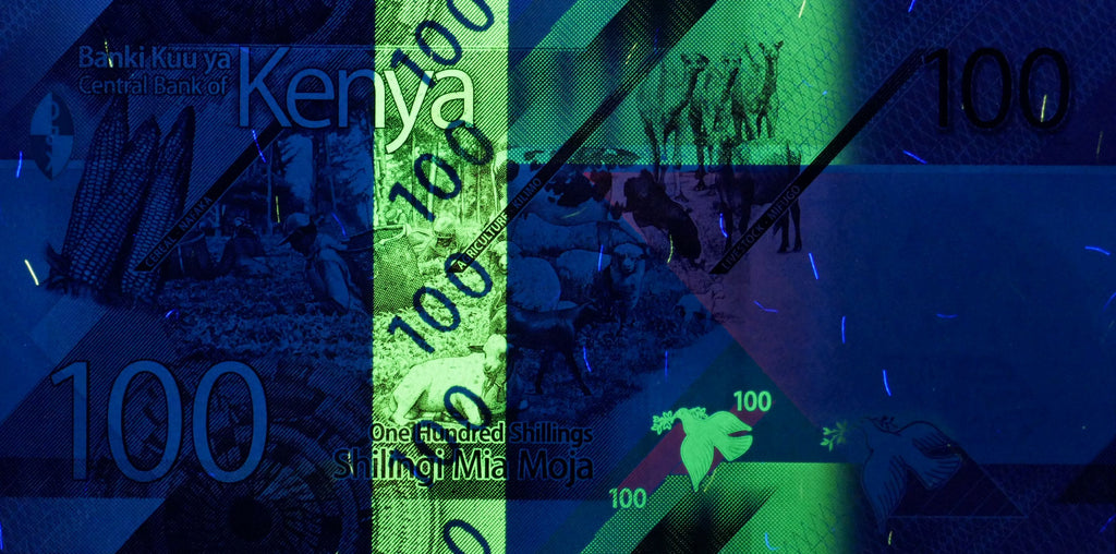 Kenya P-53a 100 Shillings 2019 UNC—Purple—Agro-Panorama—Leopard—Camels