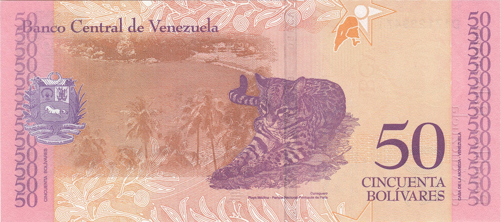 Venezuela P105 50 bolívares soberanos 2018 UNC (1 note)
