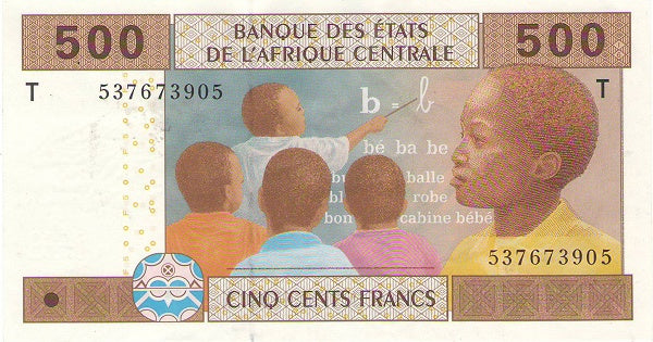 Central African States P101b P106Td—500 Francs 2002 2017—Congo—Tolli/Aleka-R.