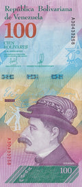 Venezuela P106 100 bolívares soberanos 2018 UNC uncirculated