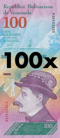 | 100 pcs lot bundle UNC—100x Venezuela P106 100 Bolivares Soberanos 2018 UNC Spider Monkey