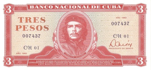 Caribbean P107a 3p 1983 UNC｜red｜Marxist revolutionary｜beret