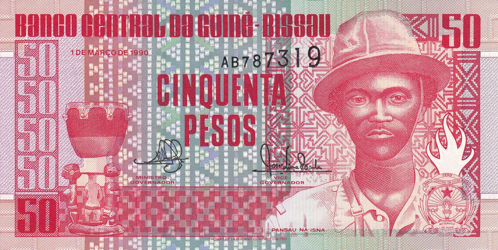 Guinea-Bissau (ex-Portugal) P-10 50 Pesos 1990 UNC Medicine