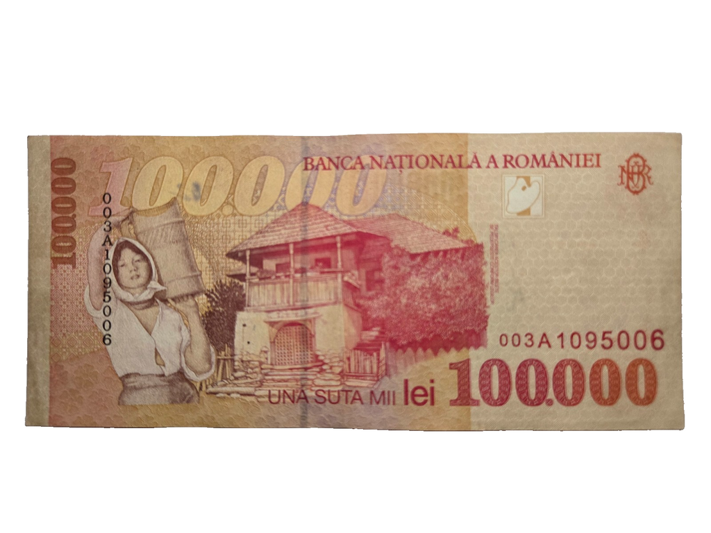 Romania P110 100000 lei 1998 VF Very Fine
