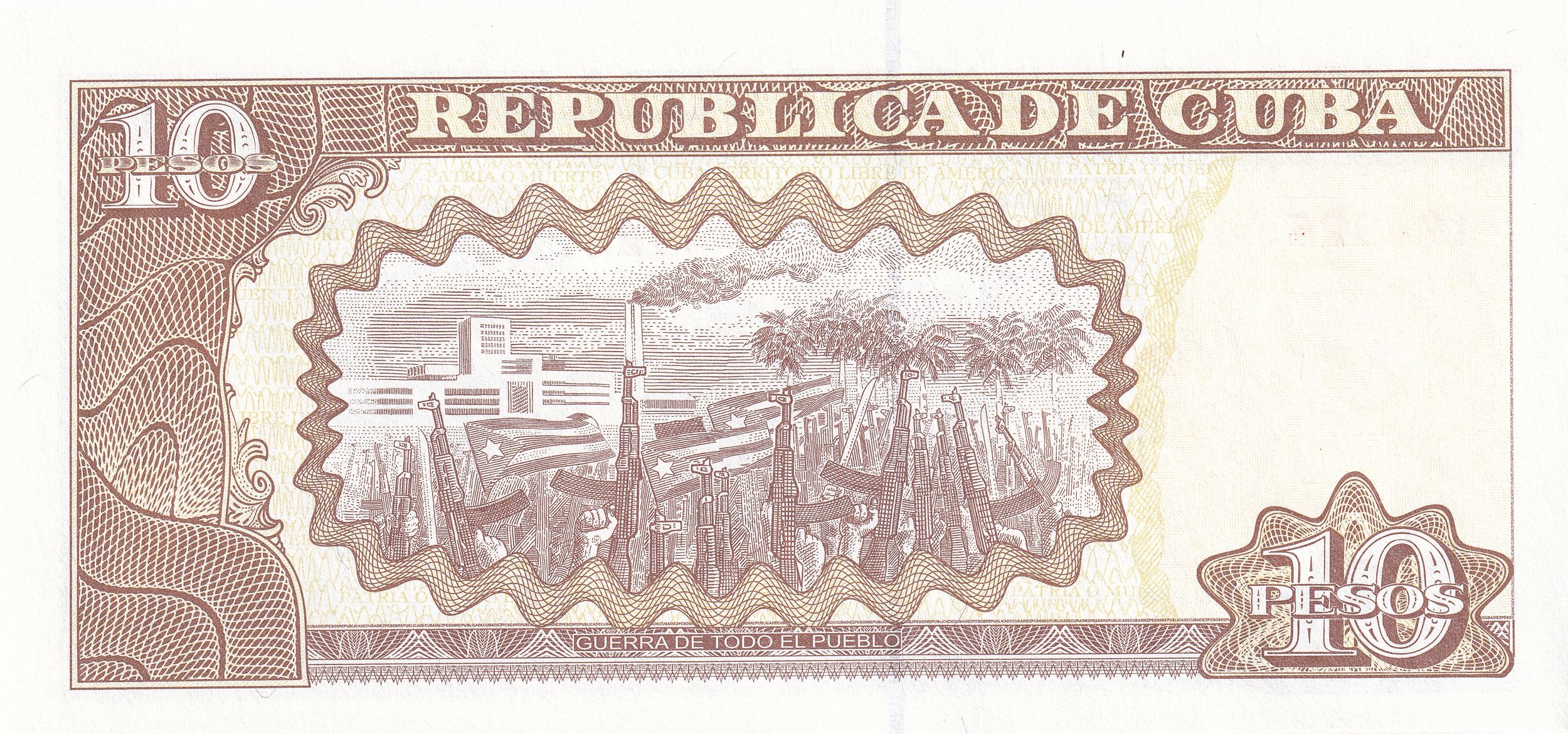 Caribbean P117 10 pesos 2007-2020 UNC | brown | Gómez