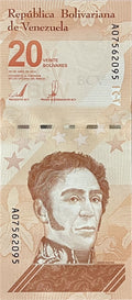 Venezuela P117 20 Bolivares Digitales 2021 UNC (20 Million Soberanos)