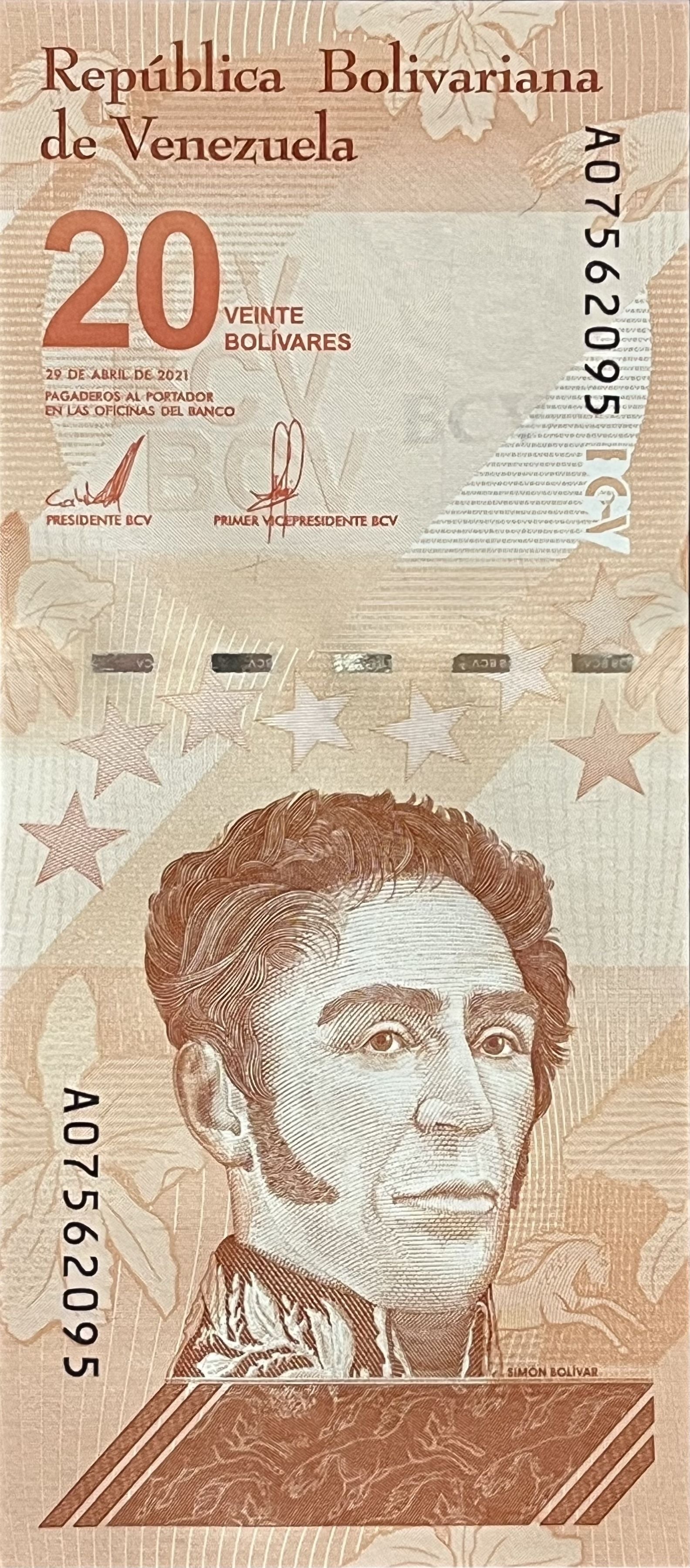 | 100 pcs lot bundle UNC—100x Venezuela P117 20 Bolivares Digitales 2021