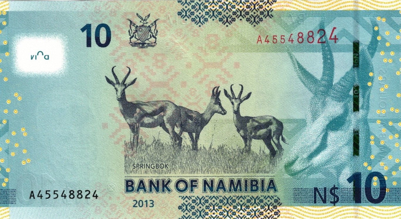 Namibia P-11b 10 dollars 2013 UNC | Dr. Sam Nujoma independence president Y0219