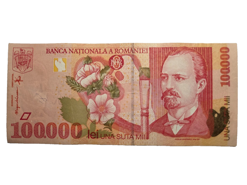 Romania P110 100000 lei 1998 VF Very Fine