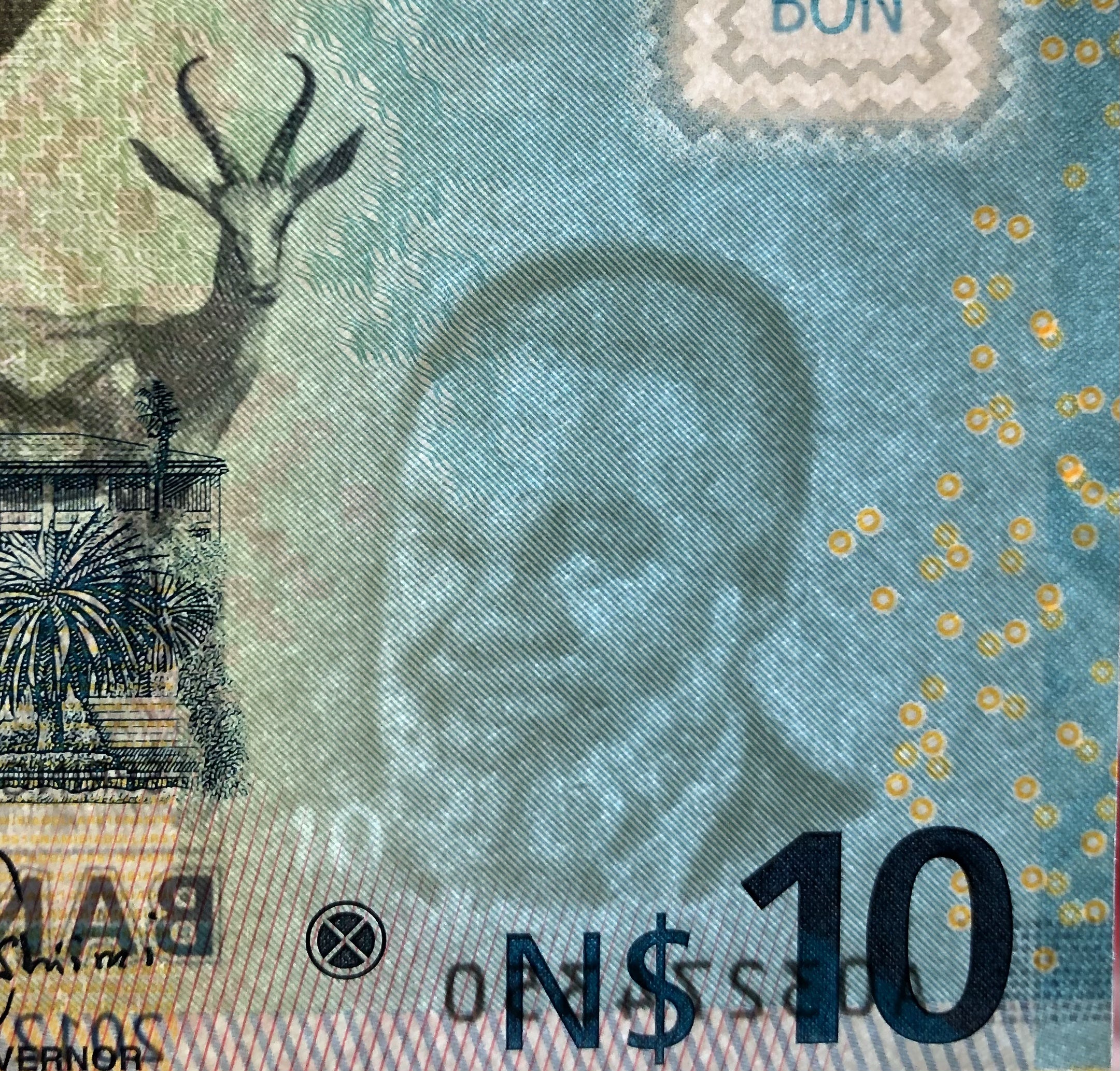 Namibia P-11b 10 dollars 2013 UNC | Dr. Sam Nujoma independence president Y0219