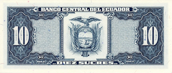 Ecuador P121 1988(3)—Ser LQ—10 Sucres UNC—Conquistador Who Founded Quito