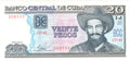 Caribbean P122 20p 2009-2021 UNC—blue— banana farmer—Ciεηfυεgοs