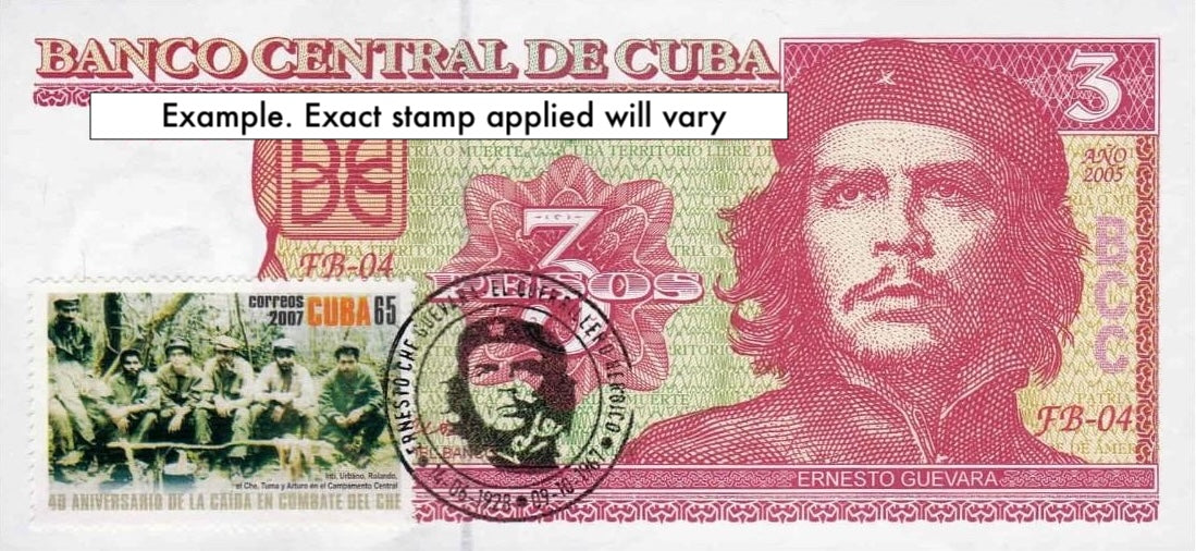 Caribbean P127 postage stamp on banknote 3 pesos 2004-2006 UNC