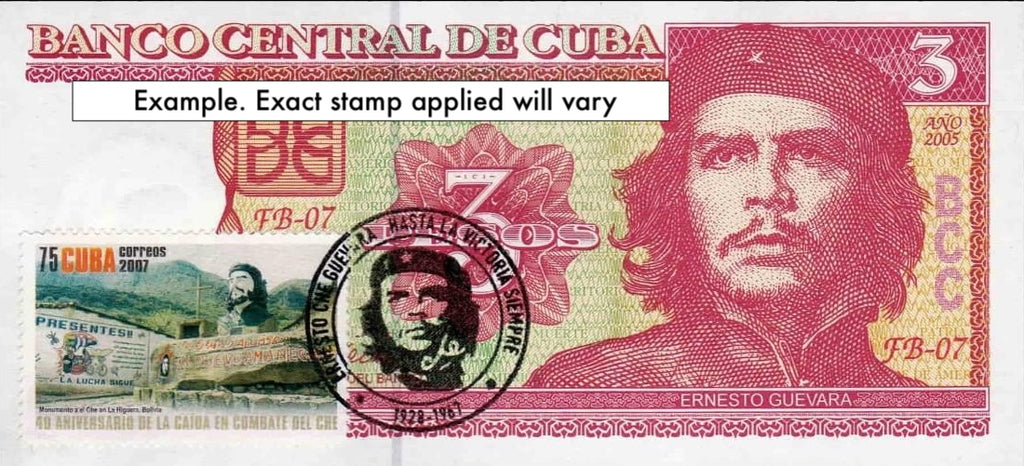 Caribbean P127 postage stamp on banknote 3 pesos 2004-2006 UNC