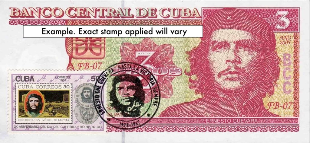 Caribbean P127 postage stamp on banknote 3 pesos 2004-2006 UNC