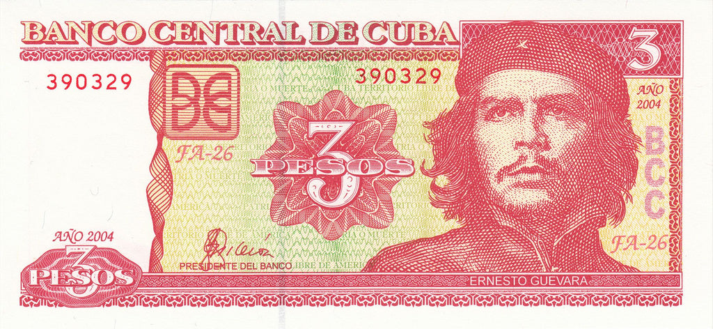 Caribbean P127 3 pesos 2004-2006 UNC | Che Guevara | XMPC