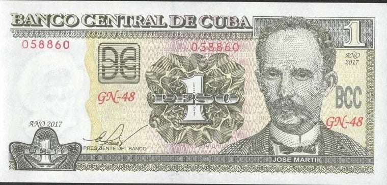 Caribbean P128h 1 peso 2017 UNC｜leader｜cigar