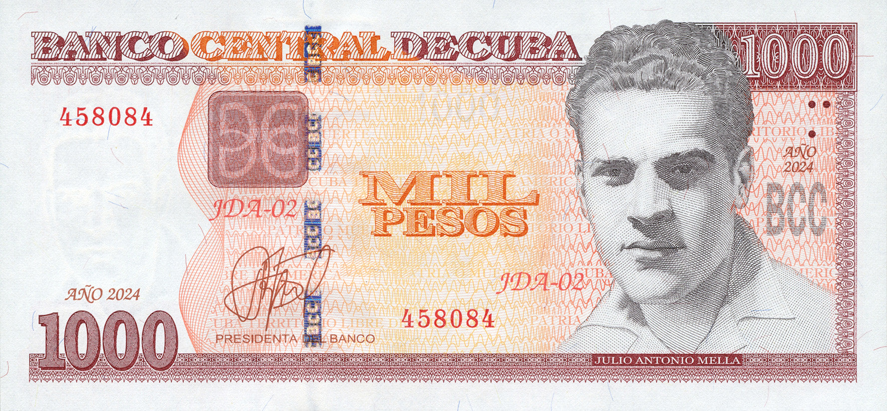 Caribbean P132h RARE RUSSIAN VARIANT 1000p 2024 UNC highest denomination