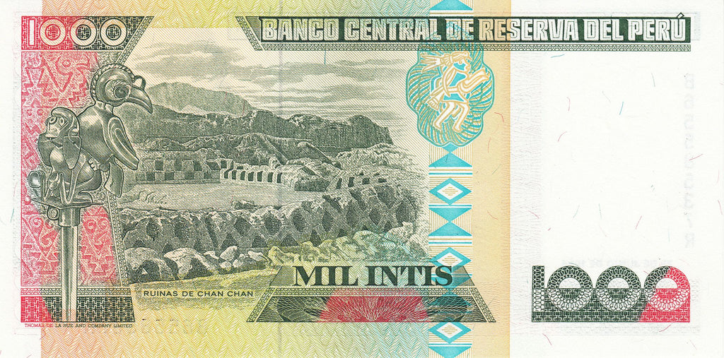 Peru 6 Pcs UNC Set Intis 1985-1988—10 50 100 500 1000 5000