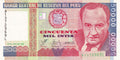 Peru P142 50000 Intis 1988 UNC—Man against Oligarchy & US Imperialism—Congress