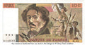 France P-154b 100 Francs VF Very Fine—Delacroix 29312