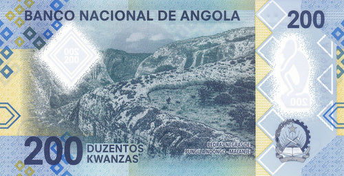 Angola P160 200 Kwanzas 2020 UNC｜Polymer｜Independence Leader｜675B