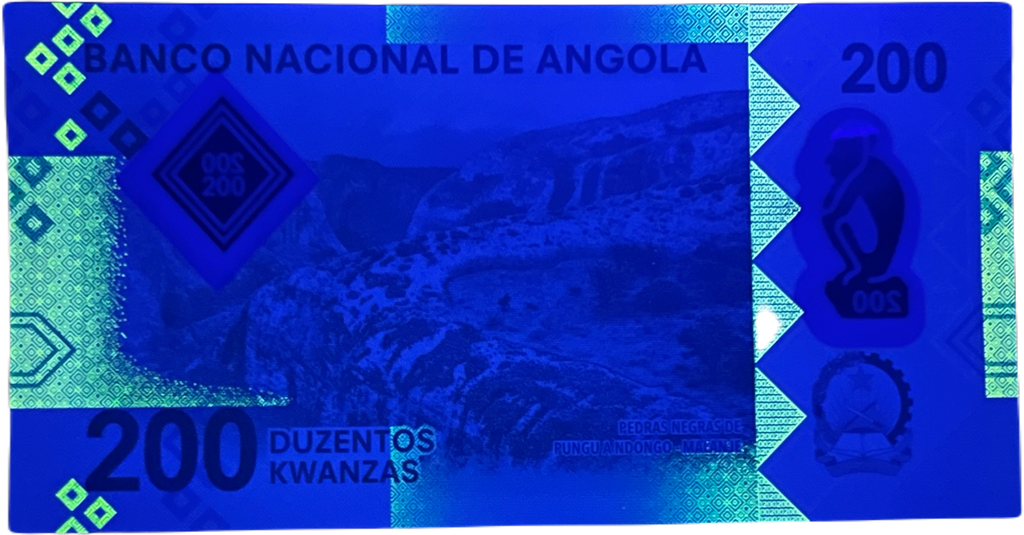 Angola P-160 POLYMER 200 Kwanzas 2020 UNC—The Poet President & The Warrior Queen