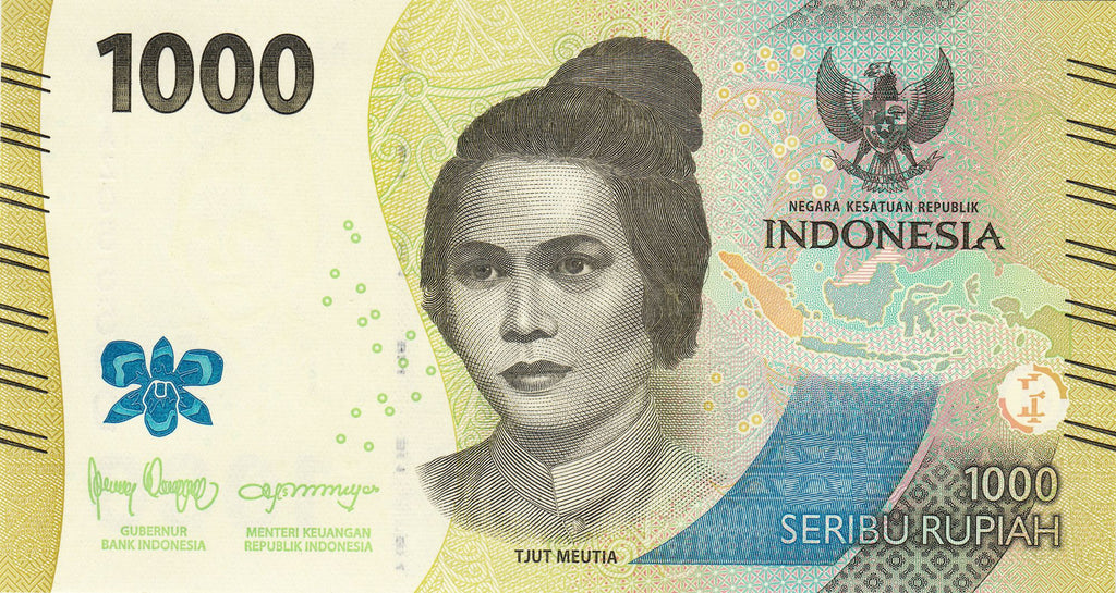 Indonesia P162b 1000 Rupiah W162 2023 UNC—Moluccan Dancer—Noble Woman Guerrilla—R5107