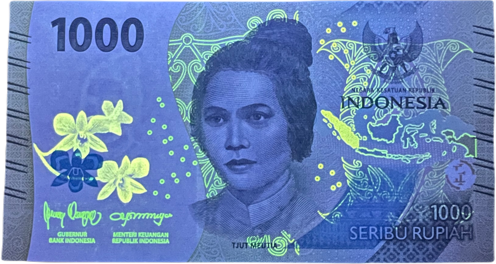 Indonesia P162b 1000 Rupiah W162 2023 UNC—Moluccan Dancer—Noble Woman Guerrilla—R5107
