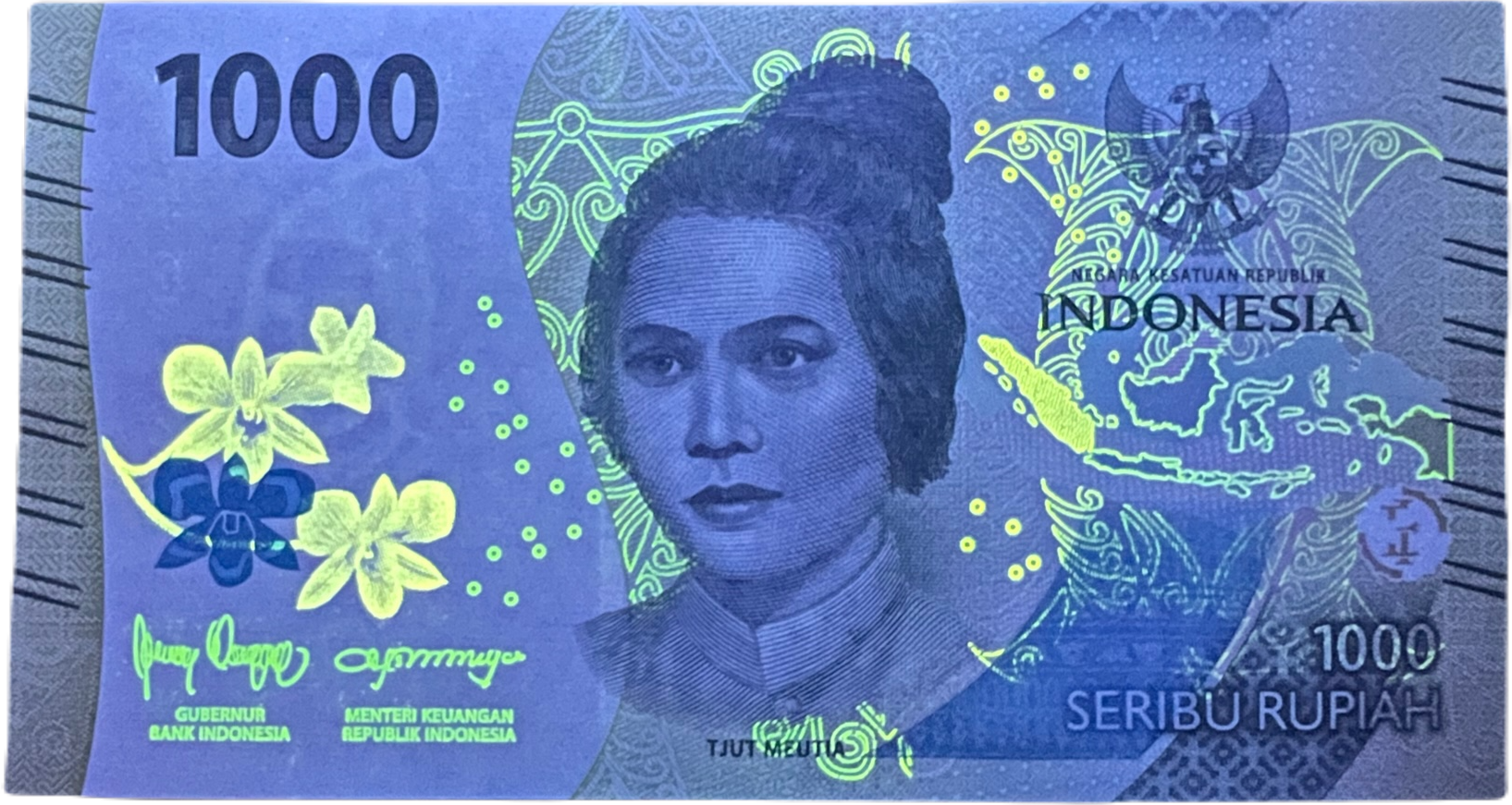 Indonesia P162b 1000 Rupiah W162 2023 UNC—Moluccan Dancer—Noble Woman Guerrilla—R5107
