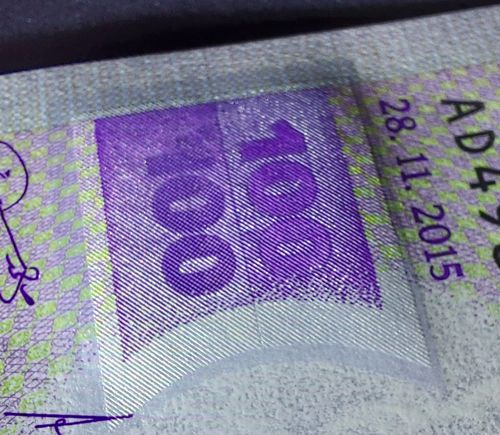 Mauritania P-16b 100 Ouguiya 2015 UNC—Purple—Islamic Art