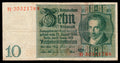 Germany P180 10 Reichsmarks 1929 circulated Fine