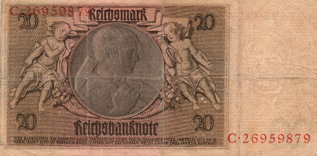 Germany P181 20 Reichsmarks 1929 CIRC