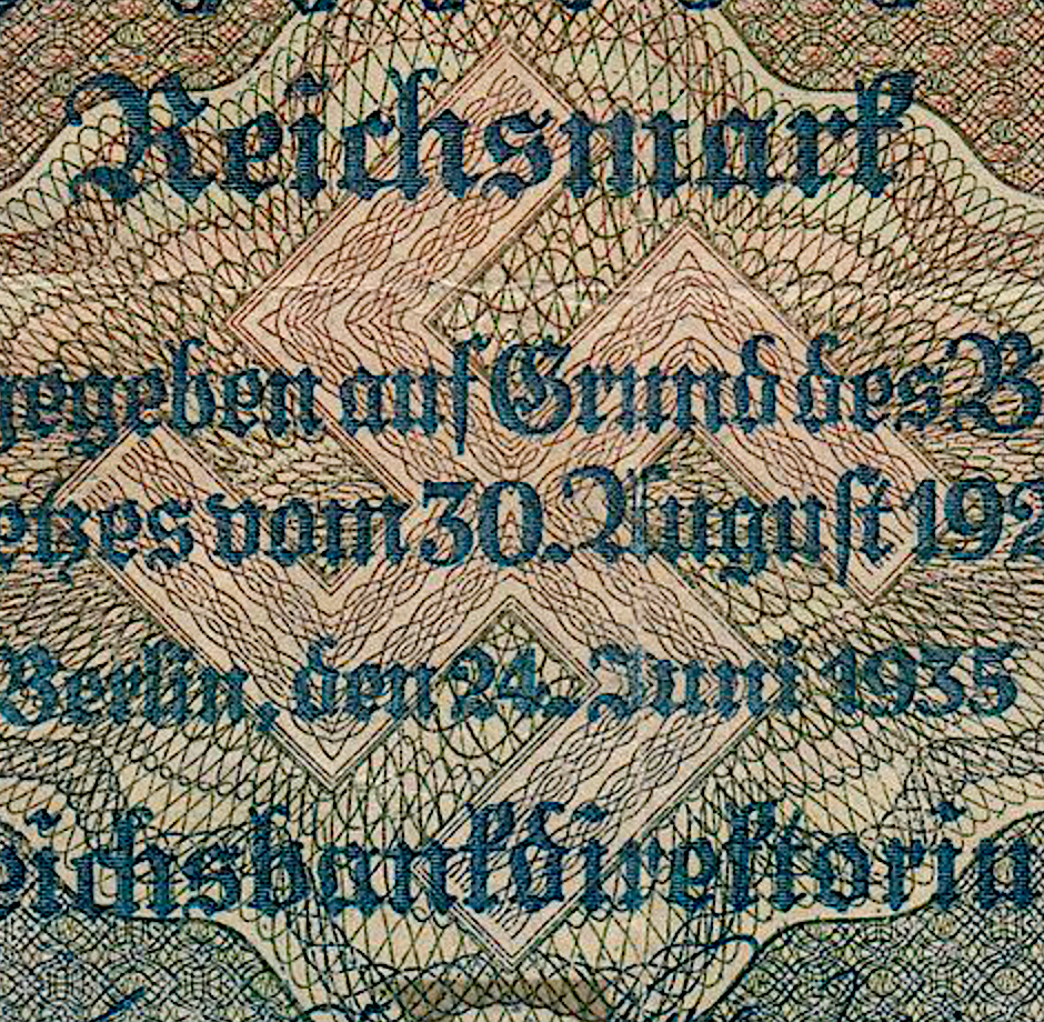Germany P183a 100 Reichsmark 1935 VF+ Very Fine Plus—Nazi—Large Swastika