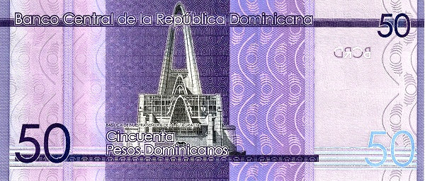 Dominican Republic P-189j 50 Pesos 2024—Oldest Cathedral in The Americas