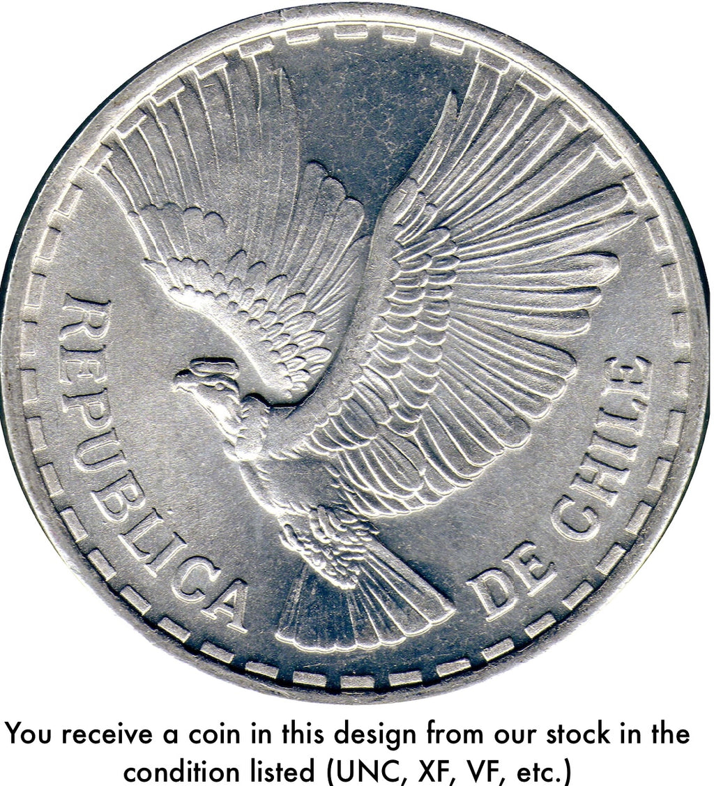 Chile KM#189 1 Centesimo 1960-1963 VF—Condor, Date varies