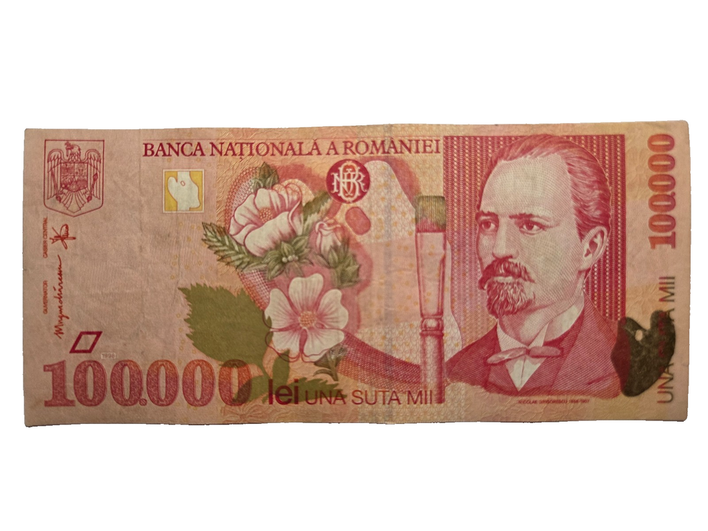 Romania P110 100000 lei 1998 VF Very Fine