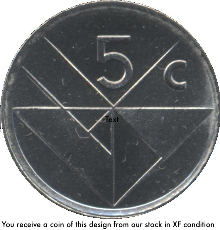 Aruba KM#1 5 Cents 1986-2026 XF (random year)