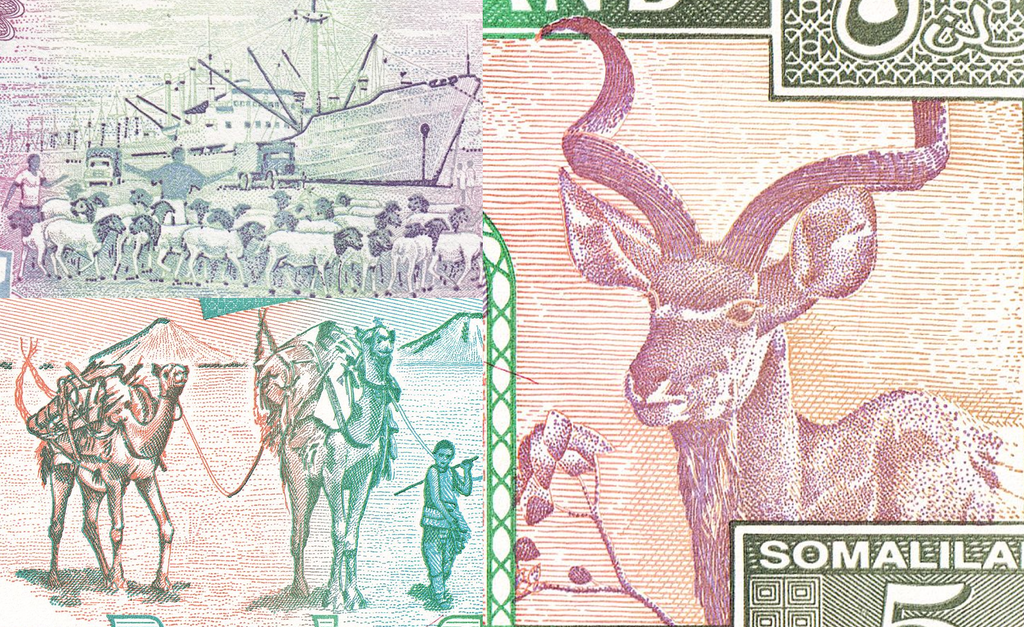 Somaliland P-1 P-20 2 pc set 5 & 1000 shillings UNC