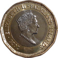 Falkland Islands KM#204 1 Pound 2020 XF—Elizabeth II—Coat of Arms