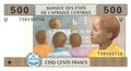 Central African States P102b P206Ue 500 Francs 2002 2017 UNC Cameron Tolli/Meke