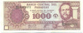 Paraguay P214c 1000 Guaraníes 2003 UNC—Purple—The David Who Fought 2 Goliaths & Lost