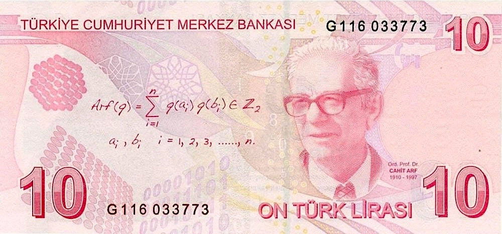 Turkey P223g 10 Lira 2025 U—Series G—Atatürk—Prof. Dr. Cahit Arf