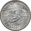 Caribbean || KM#23 10 Centavos 1952 0.9 silver VF Very Fine | Commemorative 50th Anniversary of the Republic