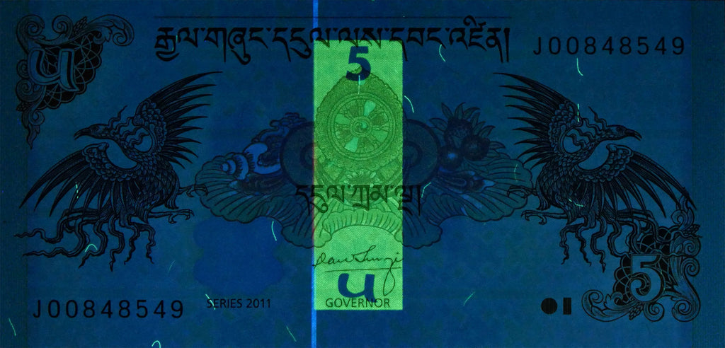 Bhutan P-28c 5 Ngultrum 2015 UNC