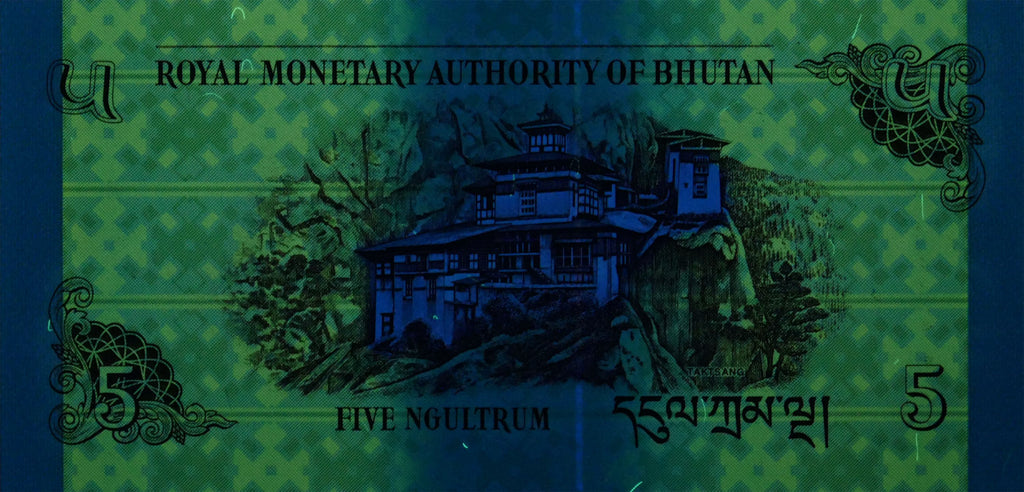 Bhutan P-28c 5 Ngultrum 2015 UNC