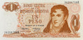 Argentina P-293 1 Peso ND (1974) XF—Belgrano—Bariloche Llao-Llao