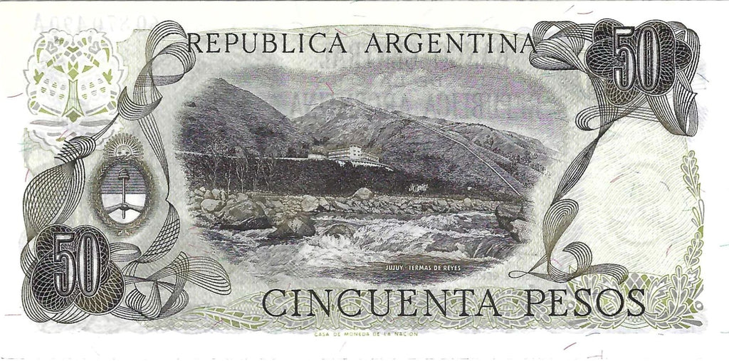 Argentina 7 pcs Set - 1970s - 1 5 10 50 100 500 1000 Pesos XF UNC