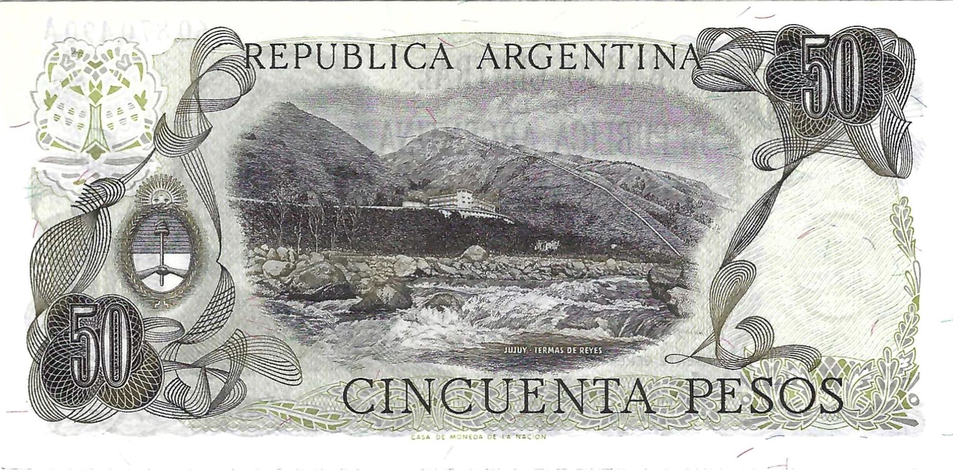 Argentina 7 pcs Set - 1970s - 1 5 10 50 100 500 1000 Pesos XF UNC